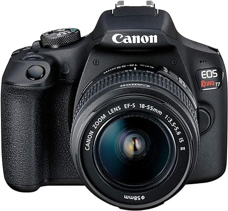 Canon EOS Rebel T7 DSLR Camera with 18-55mm Lens | Built-in Wi-Fi | 24.1 MP CMOS Sensor | DIGIC 4+ Image Processor and Full HD Videos